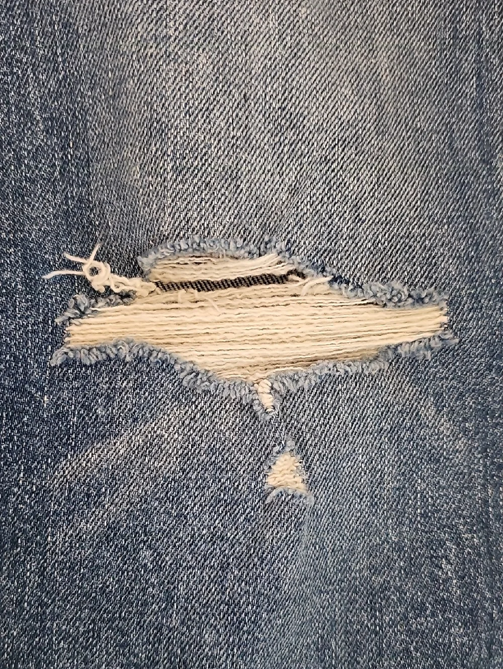 MOTHER The Tomcat‎ High Rise Striaght Leg Playing With Scissors Blue Jeans 26